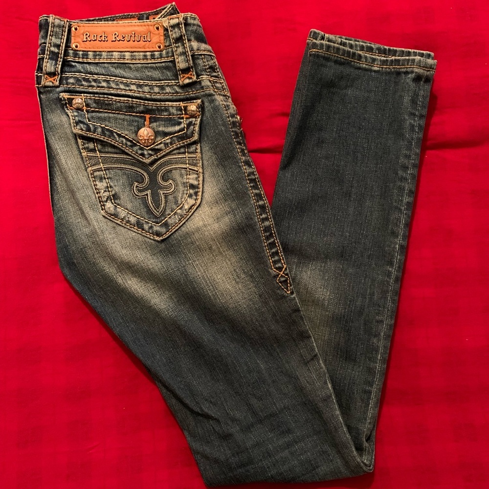 Rock Revival light/medium wash denim